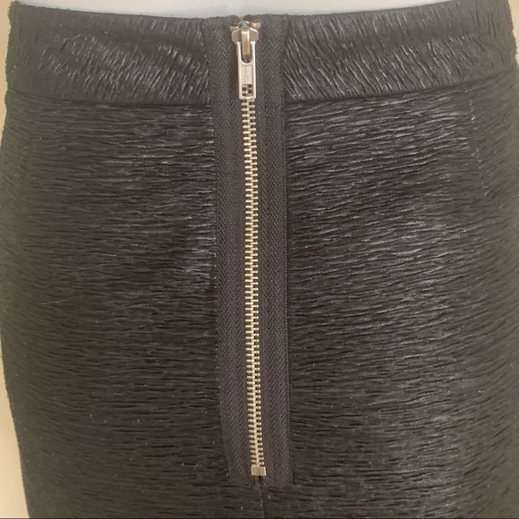BCBGENERATION Black Shimmer Zip Mini Skirt Party Date Night - Picture 13 of 16